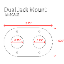 Rugged Dual Headset / Helmet Nexus Jack Flush Mount