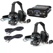 Rugged Radios 696+ Intercom 2 Person Behind the Head Headset Kit Voice Activated Economy 696+