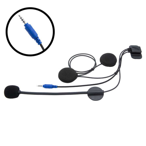 Rugged SUPER SPORT Wired Helmet Kit with Alpha Audio Speakers & Mic
