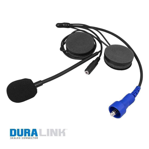 Rugged OFFROAD Wired Helmet Kit with Alpha Audio Speakers, Mic & 3.5mm Earbud Jack
