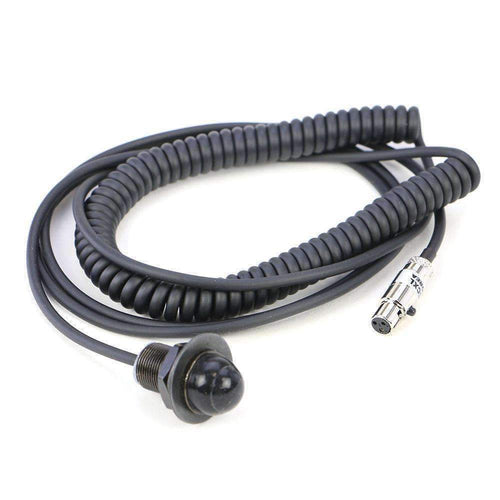 RUGGED Hole Mount Steering Wheel Push to Talk Cable (PTT) with Coil Cord for Intercoms