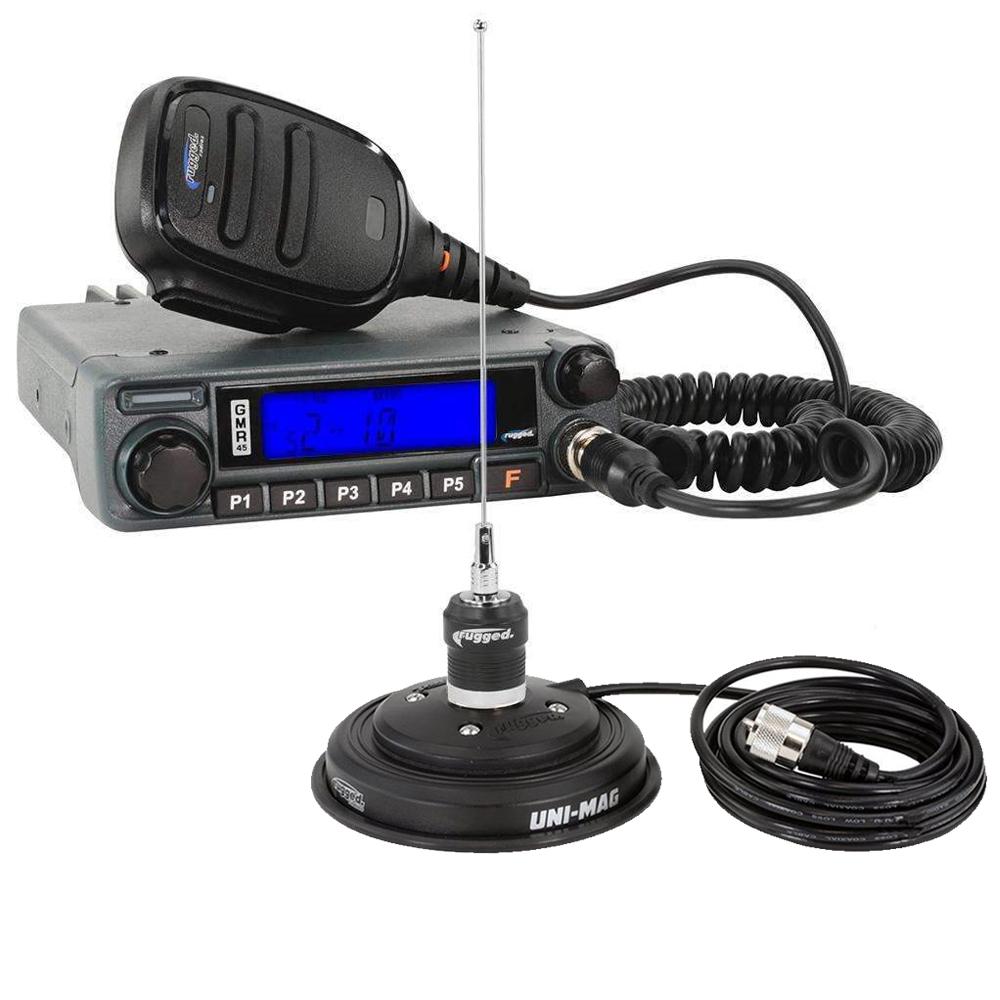 Rugged GMR45 High Power GMRS Band Mobile Radio with Antenna