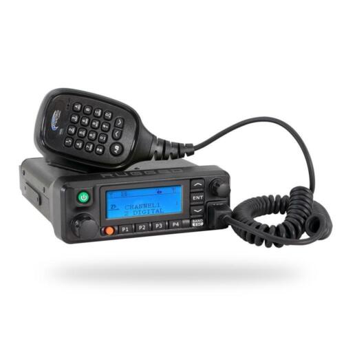 Rugged Radios Radio Kit - RDM-DB 50w dual band Digital and Analog Business Band Mobile Radio with Dual Band Antenna